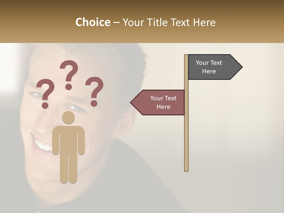 Smart Handsome Close PowerPoint Template