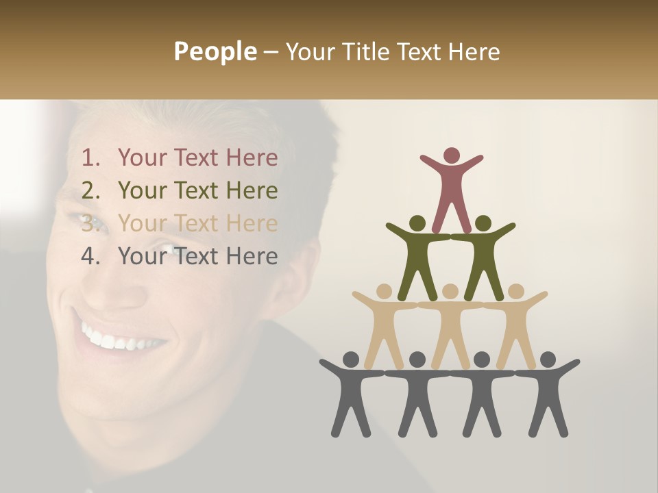 Smart Handsome Close PowerPoint Template