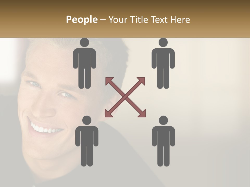 Smart Handsome Close PowerPoint Template