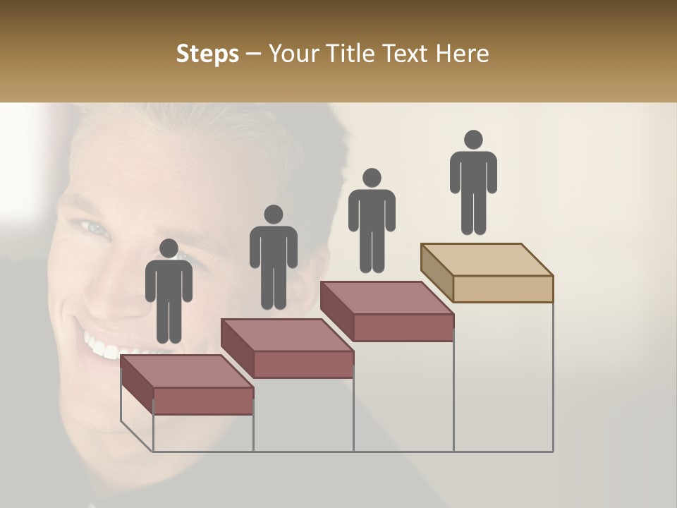 Smart Handsome Close PowerPoint Template