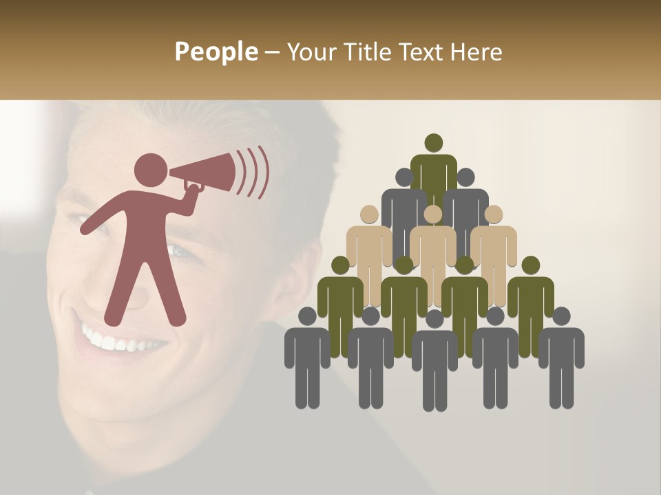 Smart Handsome Close PowerPoint Template