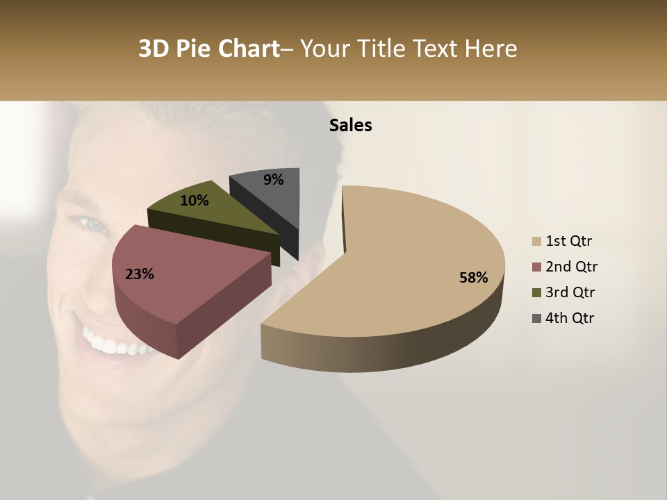 Smart Handsome Close PowerPoint Template