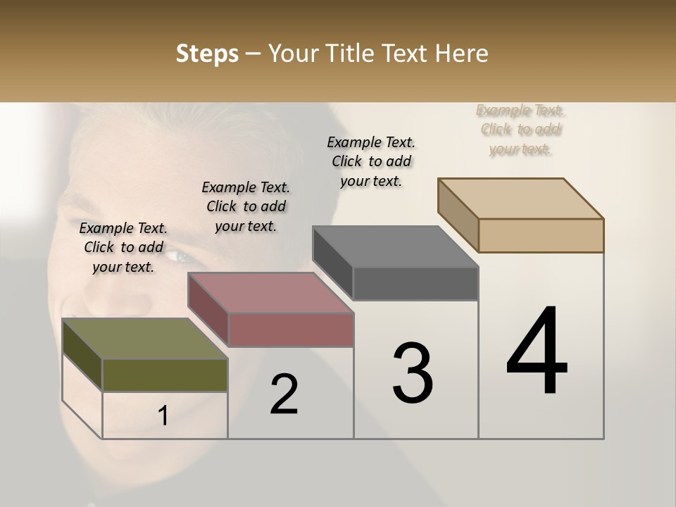 Smart Handsome Close PowerPoint Template