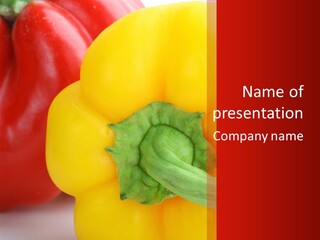 Freshness Isolated Paprika PowerPoint Template