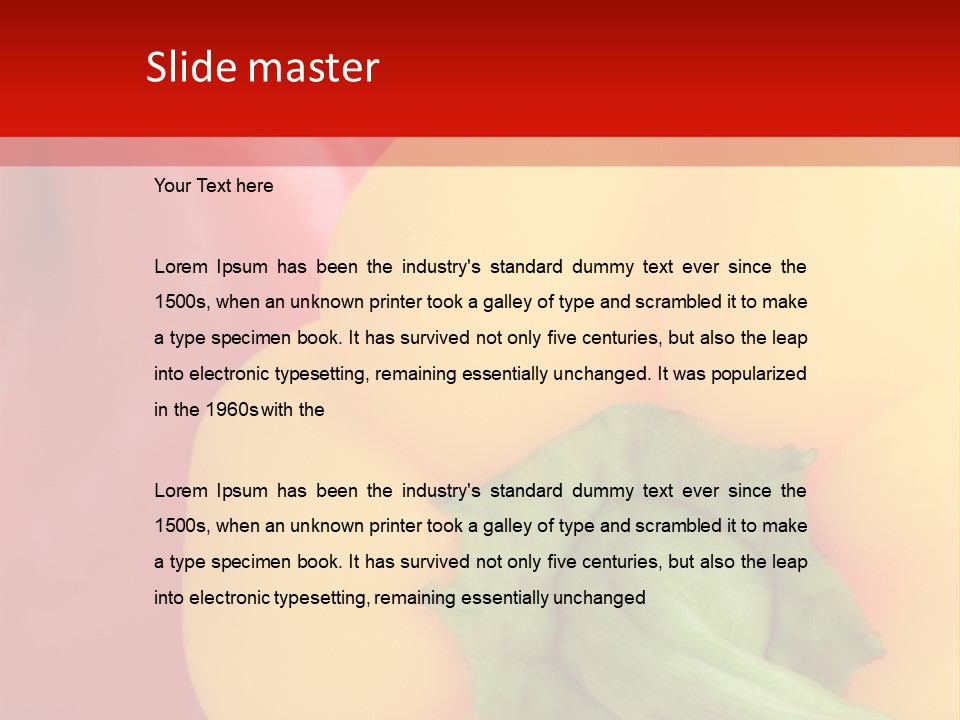 Freshness Isolated Paprika PowerPoint Template