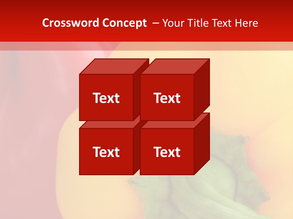 Freshness Isolated Paprika PowerPoint Template