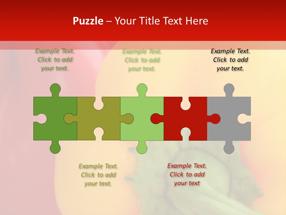 Freshness Isolated Paprika PowerPoint Template