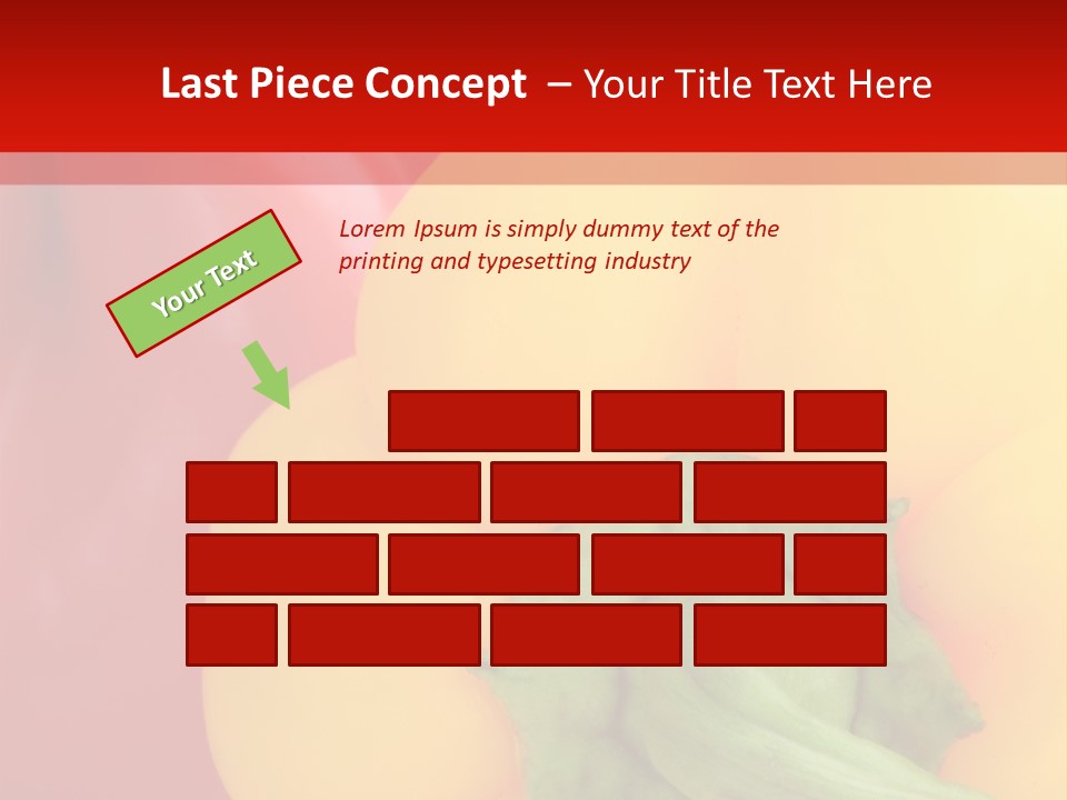 Freshness Isolated Paprika PowerPoint Template