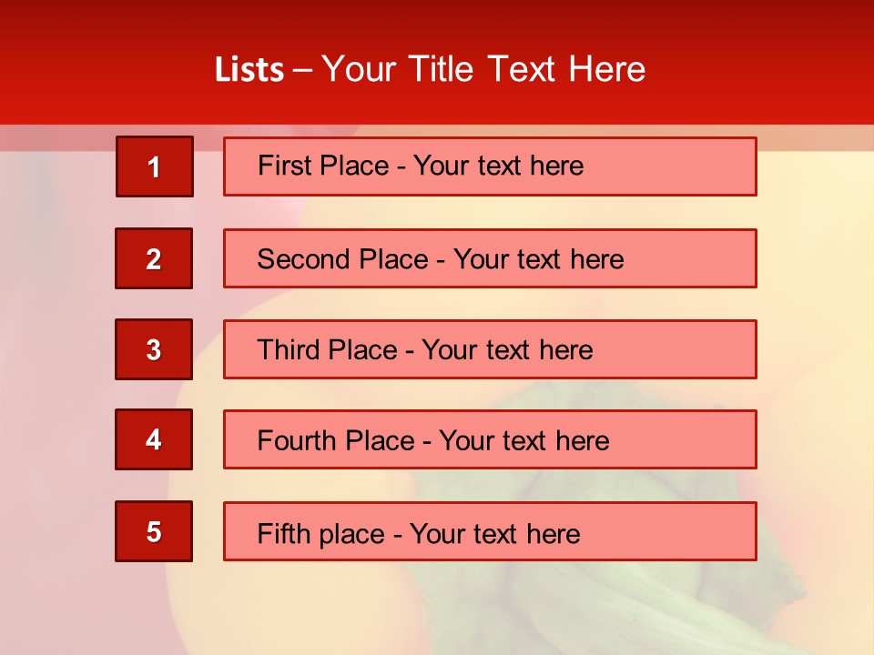 Freshness Isolated Paprika PowerPoint Template