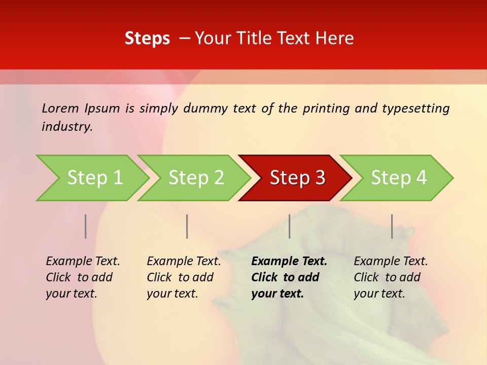 Freshness Isolated Paprika PowerPoint Template