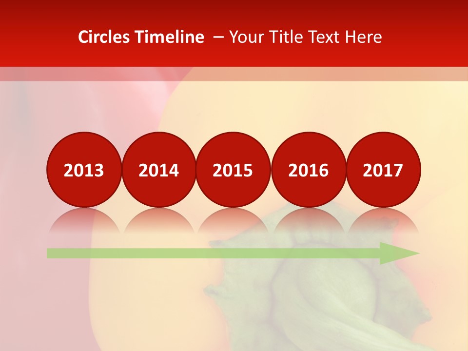 Freshness Isolated Paprika PowerPoint Template