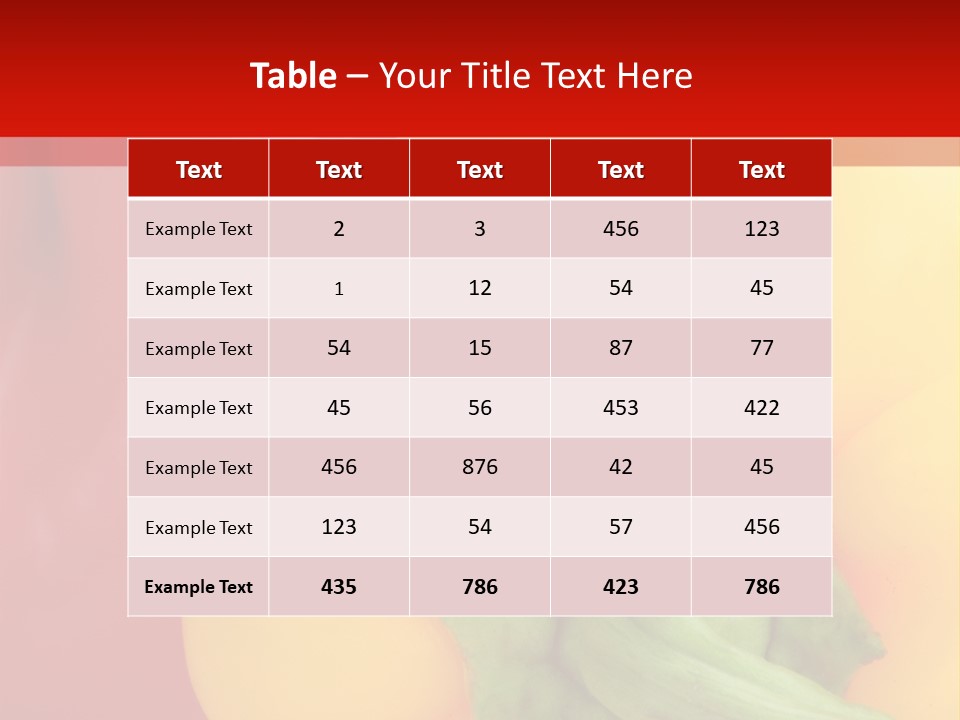 Freshness Isolated Paprika PowerPoint Template