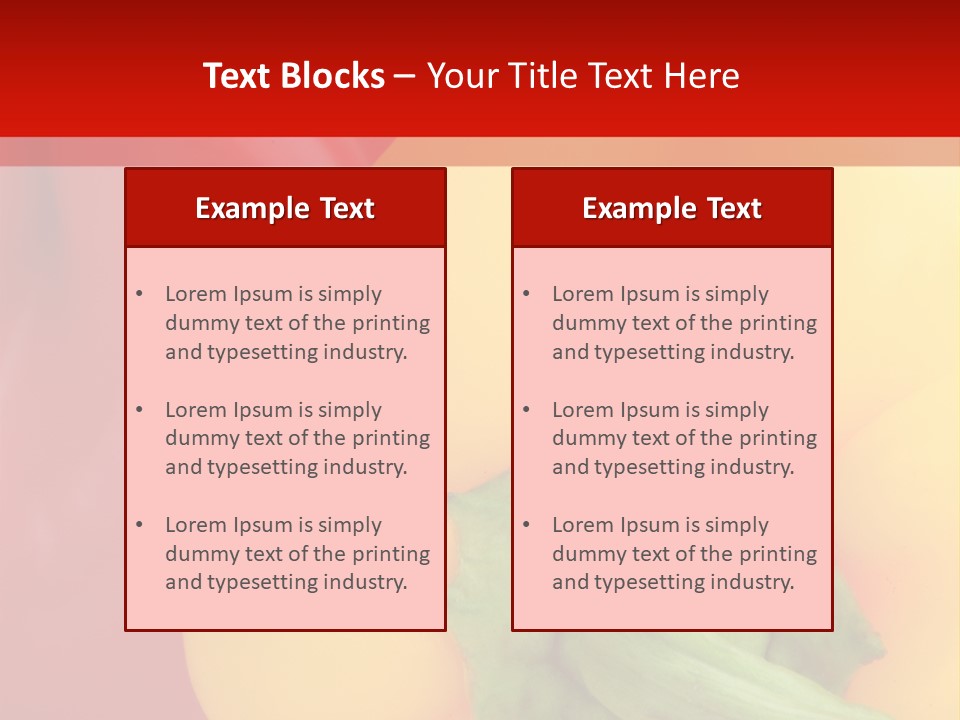 Freshness Isolated Paprika PowerPoint Template