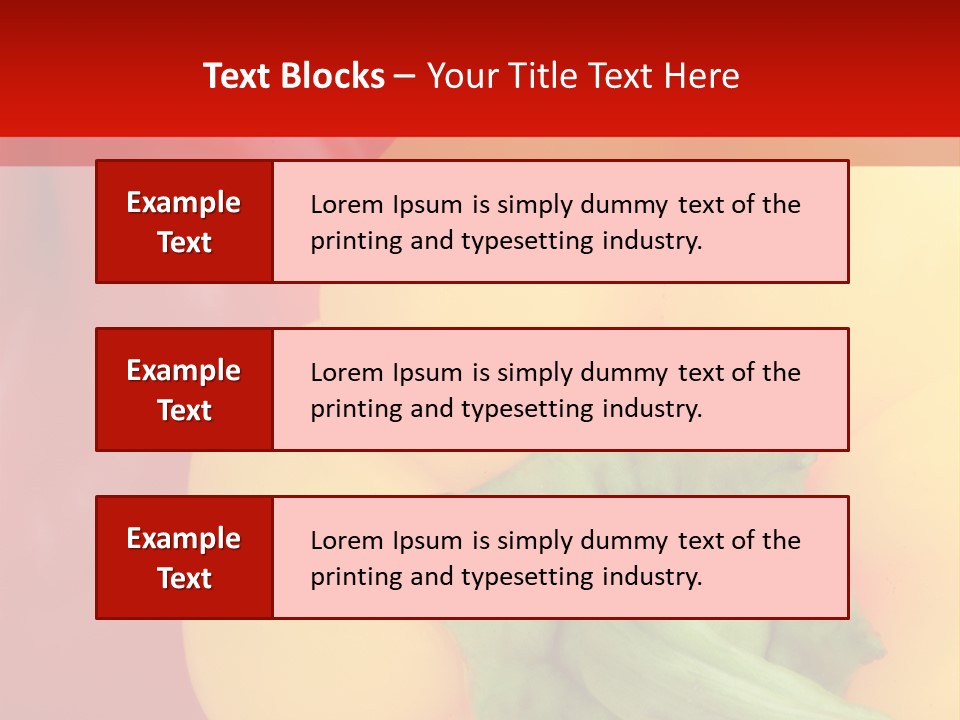 Freshness Isolated Paprika PowerPoint Template