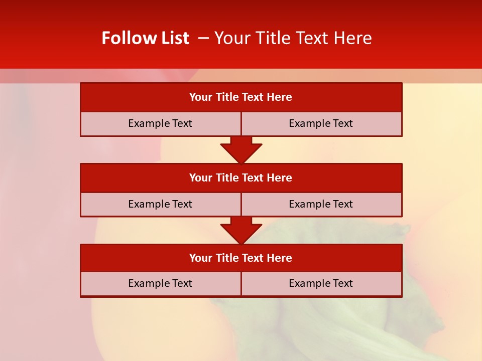 Freshness Isolated Paprika PowerPoint Template