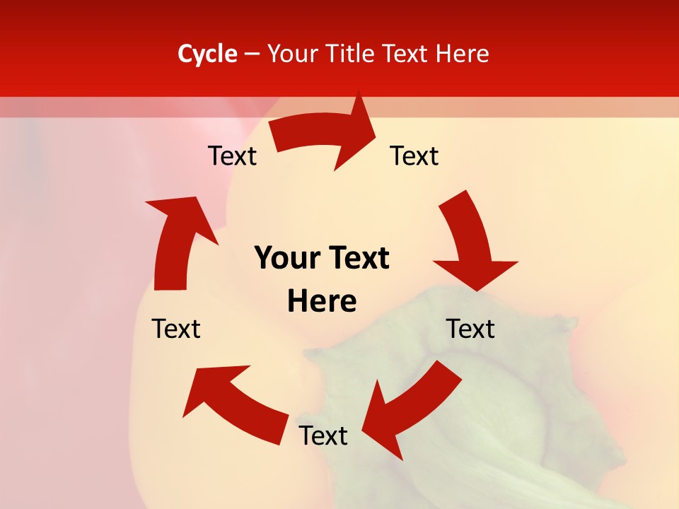 Freshness Isolated Paprika PowerPoint Template