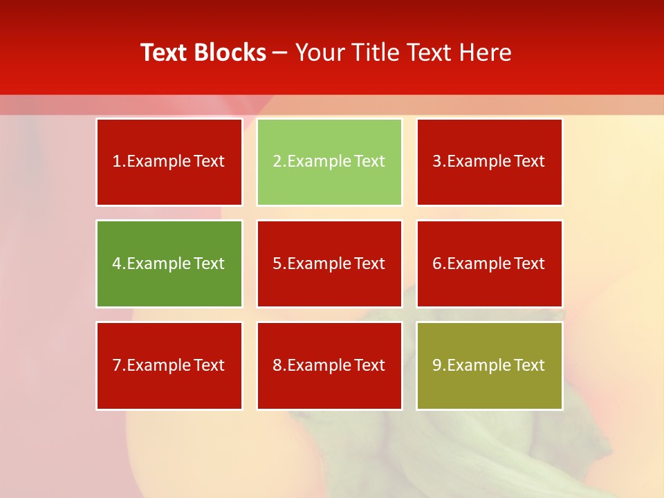 Freshness Isolated Paprika PowerPoint Template