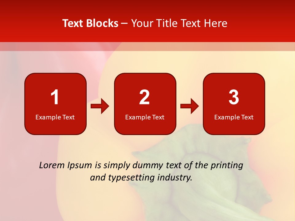 Freshness Isolated Paprika PowerPoint Template