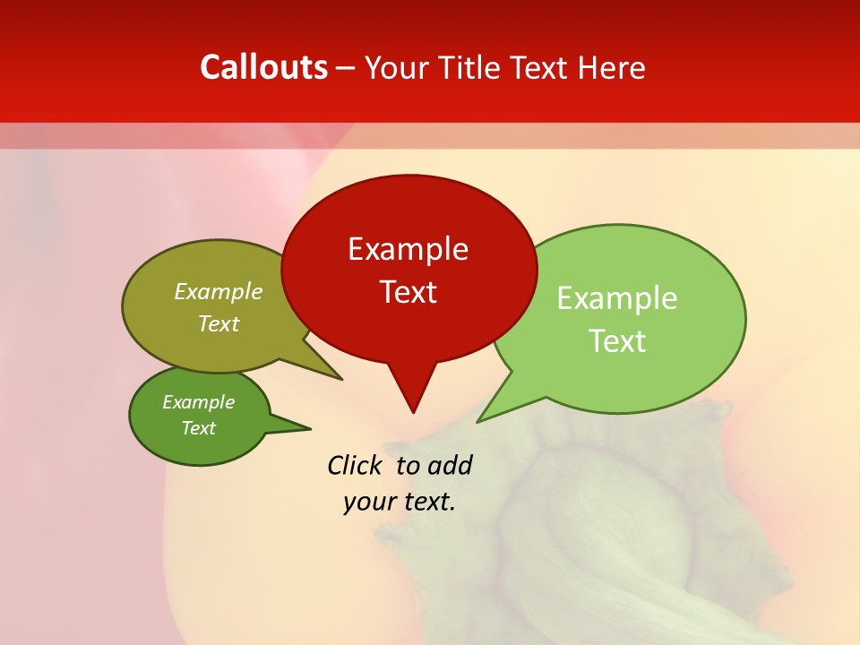 Freshness Isolated Paprika PowerPoint Template