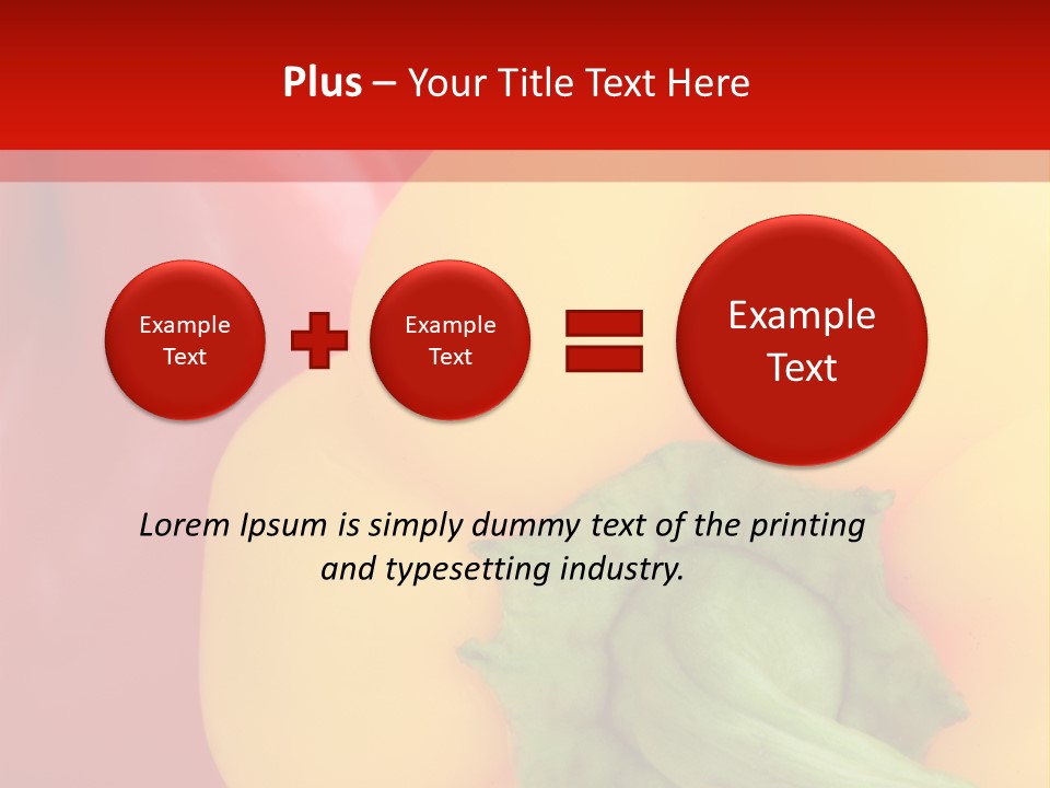 Freshness Isolated Paprika PowerPoint Template