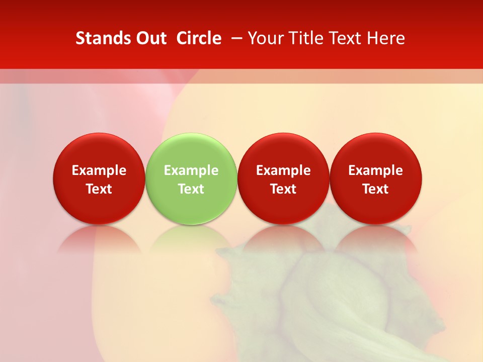 Freshness Isolated Paprika PowerPoint Template