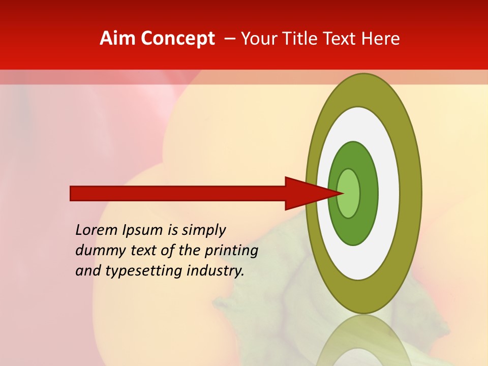 Freshness Isolated Paprika PowerPoint Template