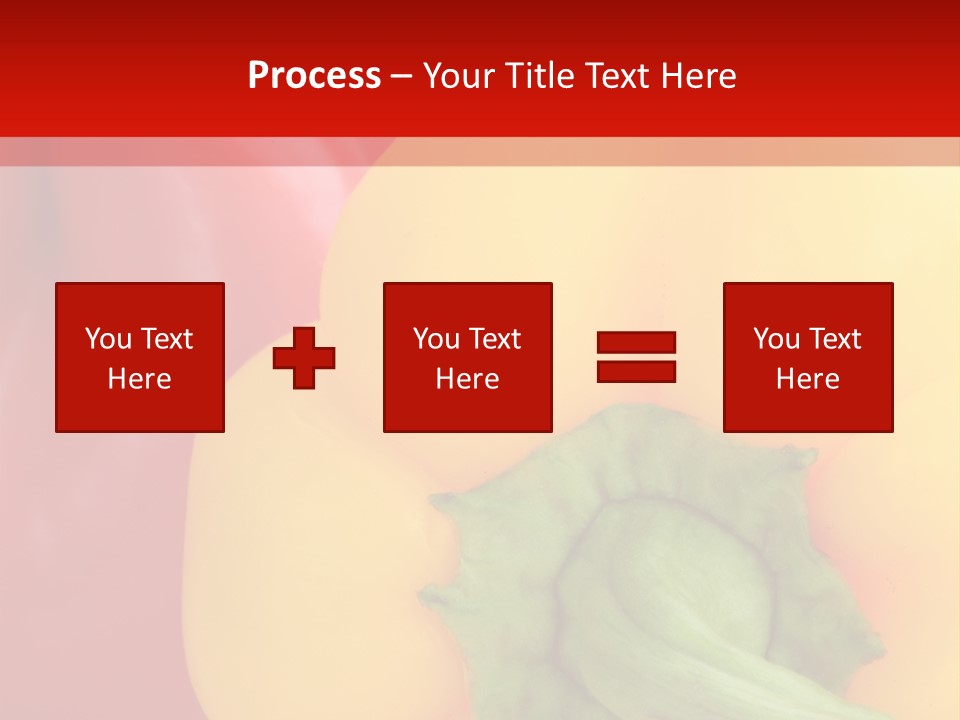 Freshness Isolated Paprika PowerPoint Template