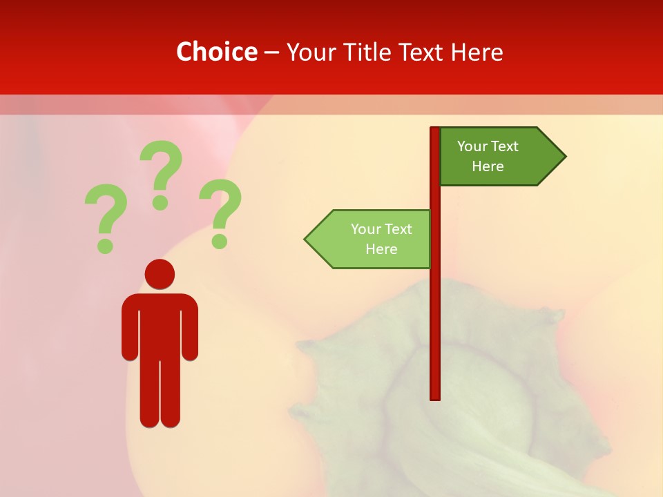 Freshness Isolated Paprika PowerPoint Template