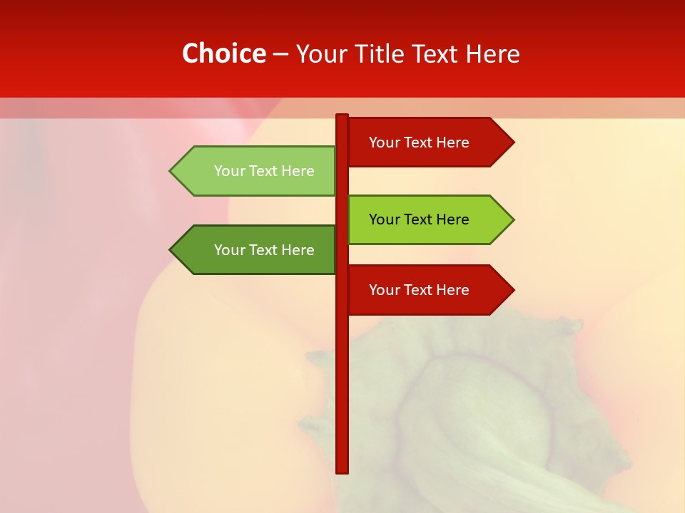 Freshness Isolated Paprika PowerPoint Template