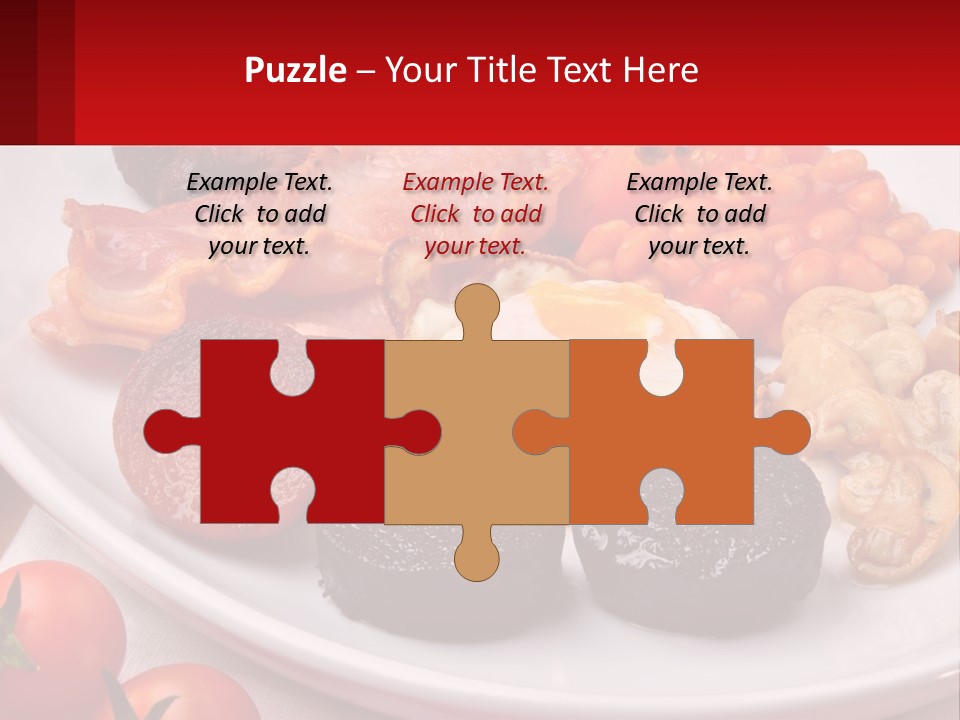 Eat Bacon Sausage PowerPoint Template