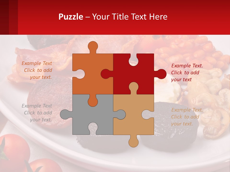 Eat Bacon Sausage PowerPoint Template