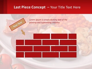 Eat Bacon Sausage PowerPoint Template