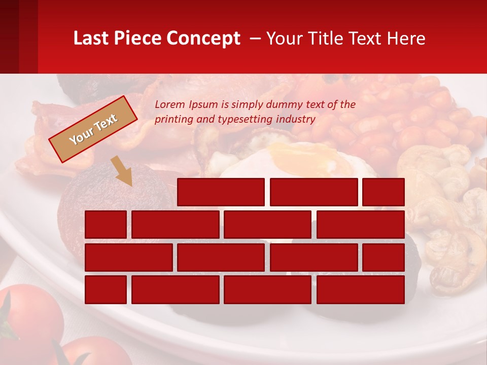 Eat Bacon Sausage PowerPoint Template