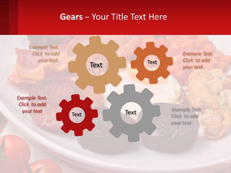 Eat Bacon Sausage PowerPoint Template