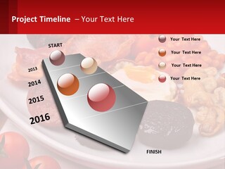 Eat Bacon Sausage PowerPoint Template