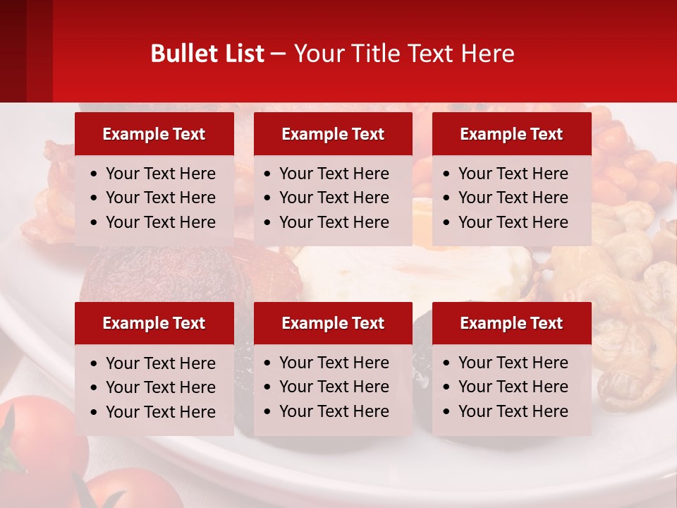 Eat Bacon Sausage PowerPoint Template