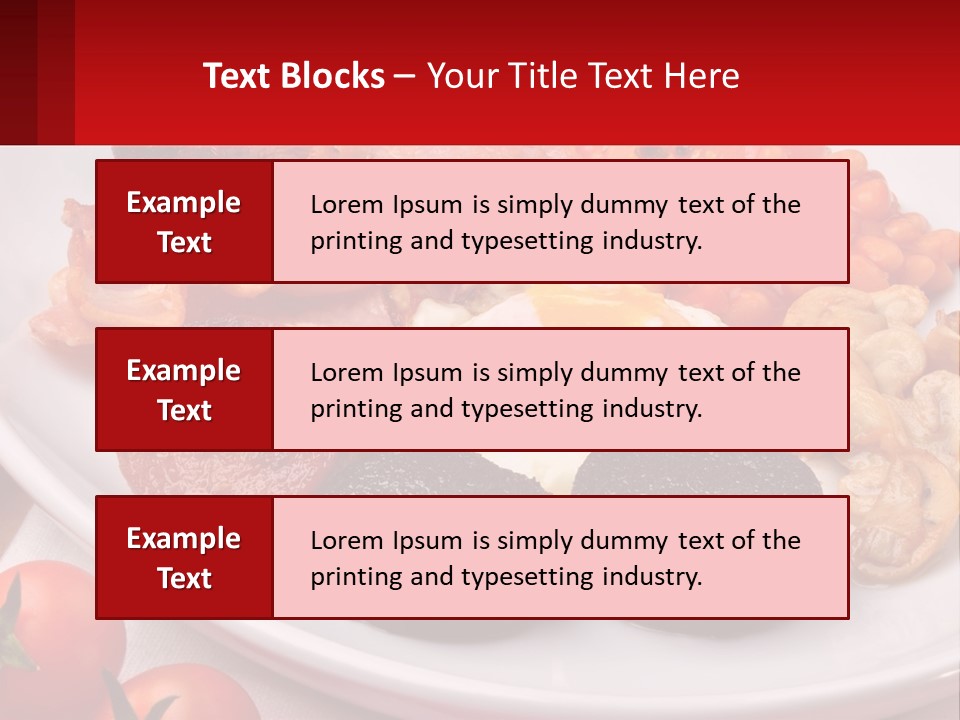 Eat Bacon Sausage PowerPoint Template