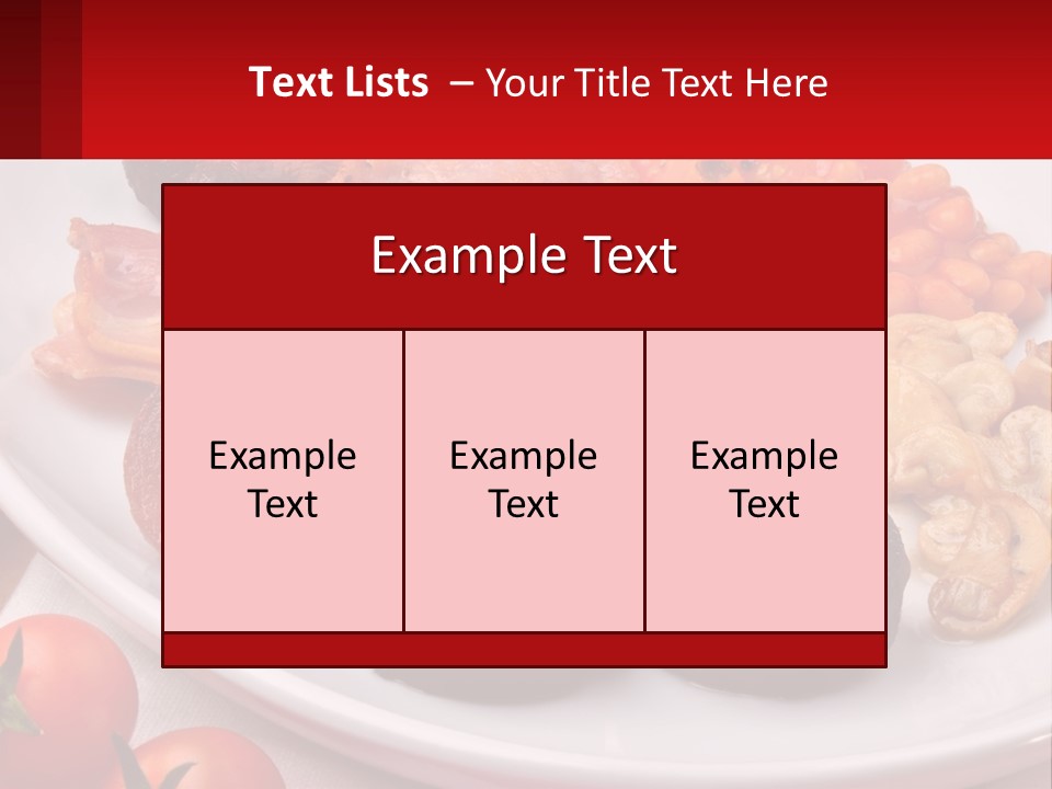 Eat Bacon Sausage PowerPoint Template