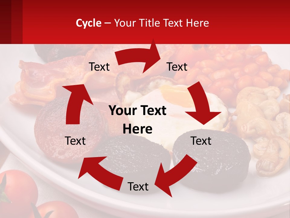 Eat Bacon Sausage PowerPoint Template