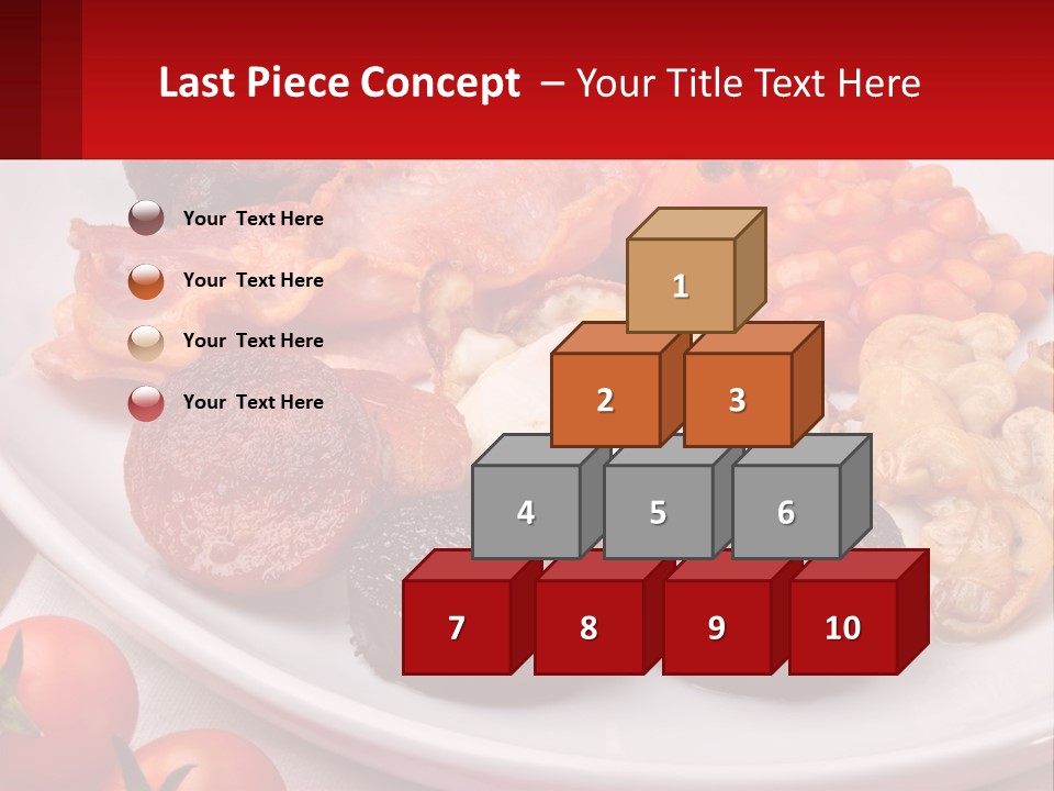 Eat Bacon Sausage PowerPoint Template