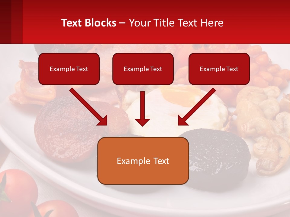 Eat Bacon Sausage PowerPoint Template