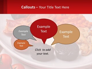 Eat Bacon Sausage PowerPoint Template