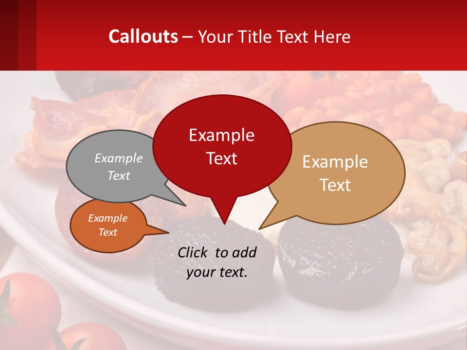 Eat Bacon Sausage PowerPoint Template