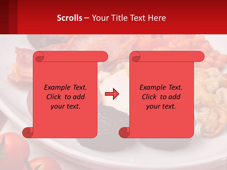 Eat Bacon Sausage PowerPoint Template