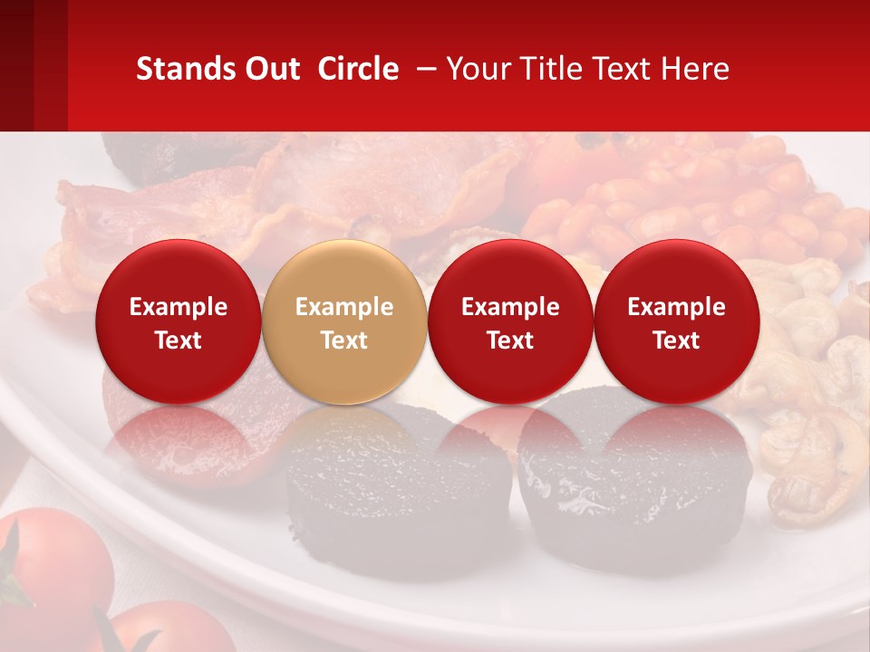 Eat Bacon Sausage PowerPoint Template