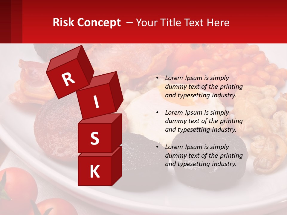 Eat Bacon Sausage PowerPoint Template