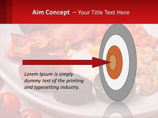Eat Bacon Sausage PowerPoint Template