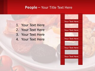 Eat Bacon Sausage PowerPoint Template