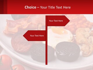 Eat Bacon Sausage PowerPoint Template