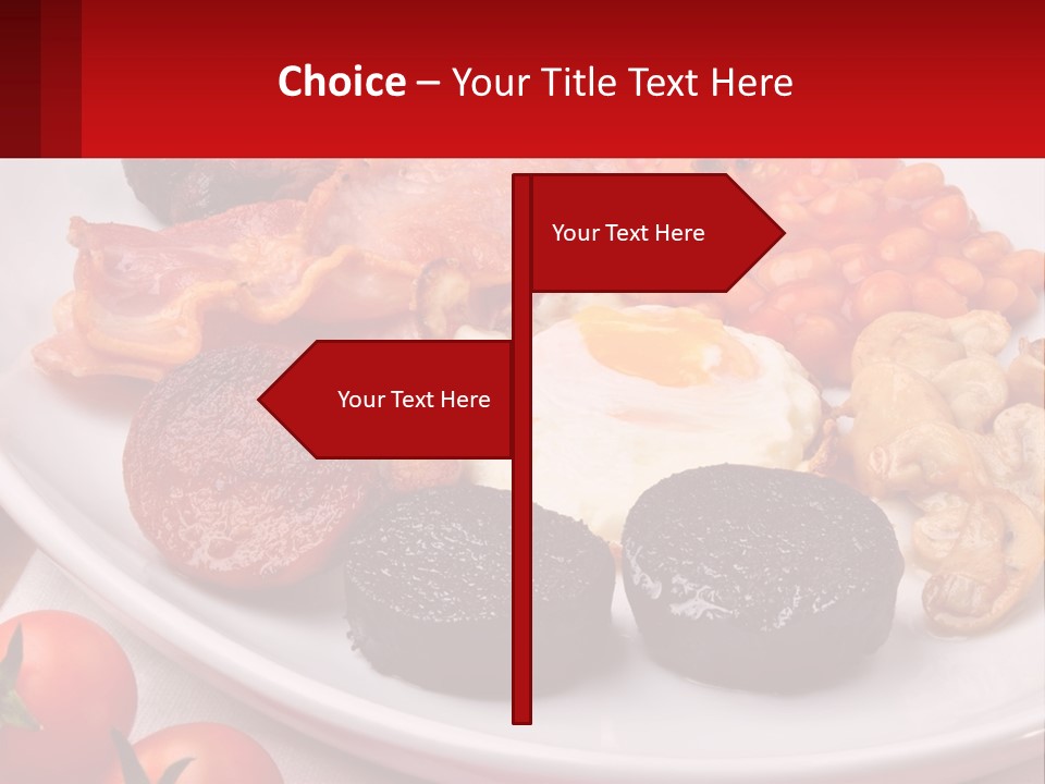 Eat Bacon Sausage PowerPoint Template